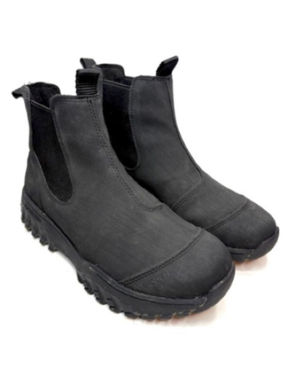 Woden Magda Black Rubber Track Boot | 6.5
